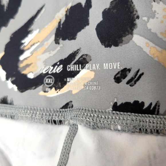 AERIE MOVE HIGH WAISTED TRACK 7/8 LEGGING Slab Gray XXL - Picture 3 of 5